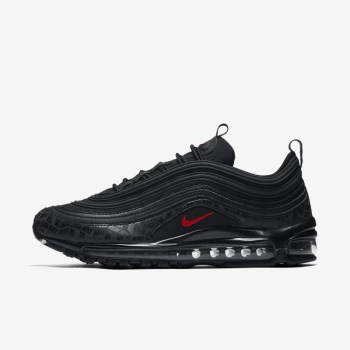 Nike Air Max 97 - Férfi Utcai Cipő - Fekete/Fekete/Piros